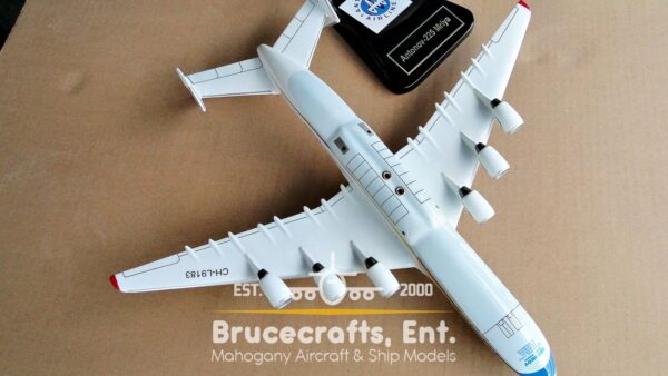 Model of Antonov 225 Mriya with detailed craftsmanship.